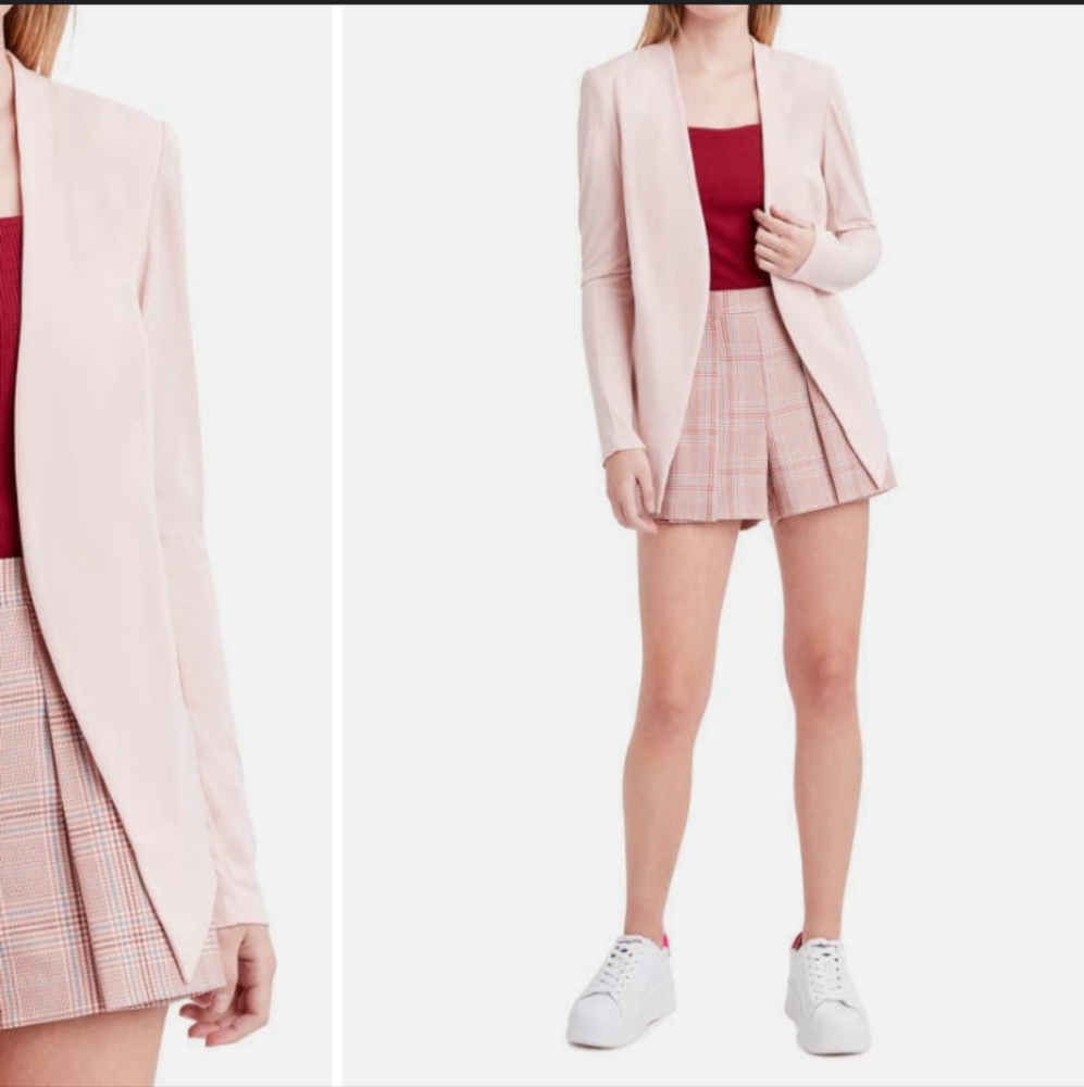 BCBgeneration  Blazer New With Tag Open Front  Salmon Pink Toxido Back
